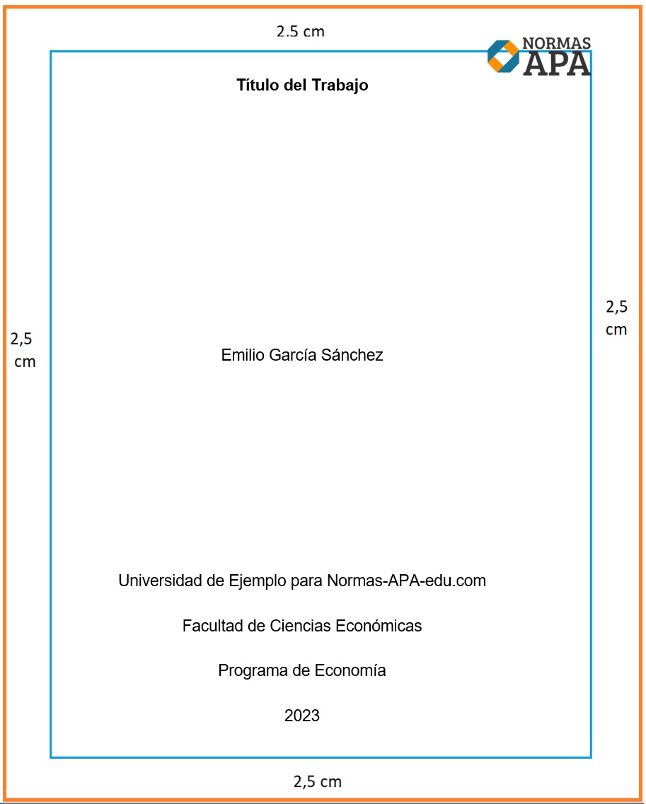 ejemplo de portada en normas apa